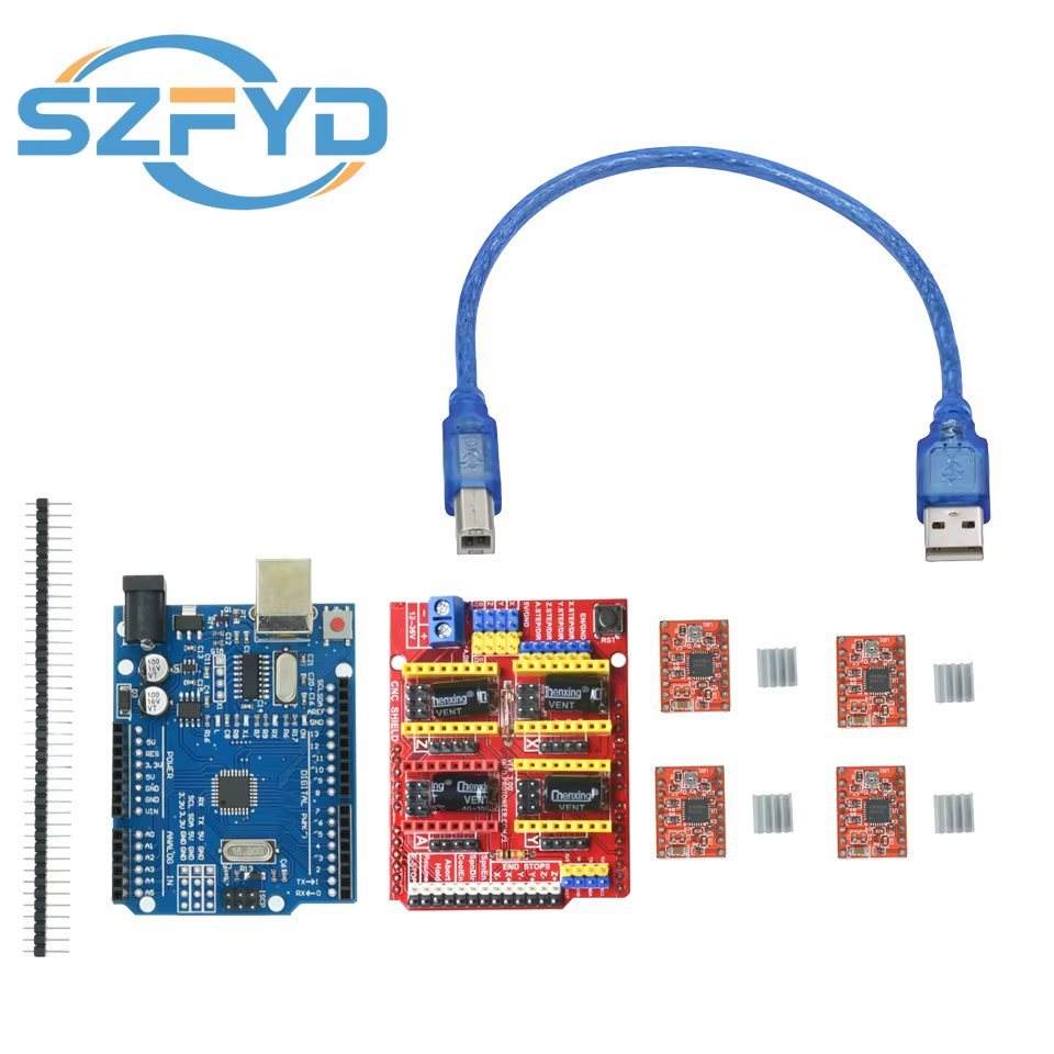 CNC Shield V3: controlador para Arduino UNO R3 con DRV8825/A4988