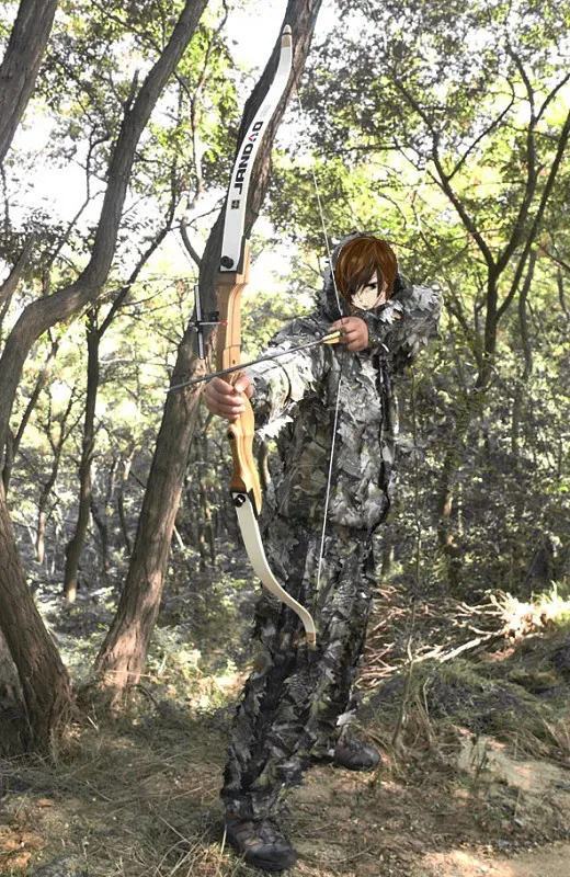 Traje Ghillie camuflaje biónico hojas transpirable para caza y pesca - imagen 4