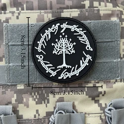 Parche moral táctico chevrón PVC Árbol Gondor gancho y bucle