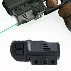 La-ser Linterna táctica para pistola Picatinny USB estrobo