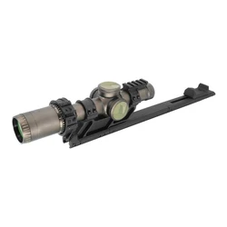 Montaje de zoom rápido LPVO para riel Picatinny, airsoft