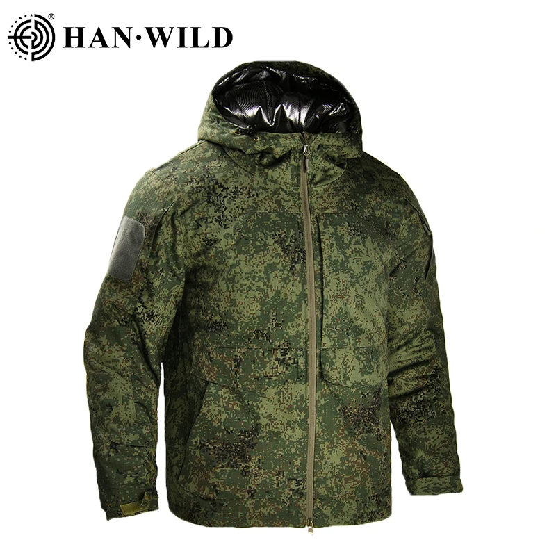 Chaqueta táctica de invierno cortavientos camuflaje reflectante térmica