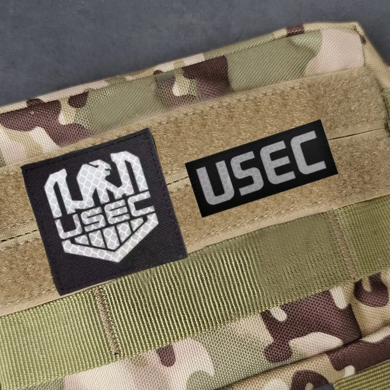 Parche táctico IR PVC Escape from Tarkov USEC con insignia de velcro