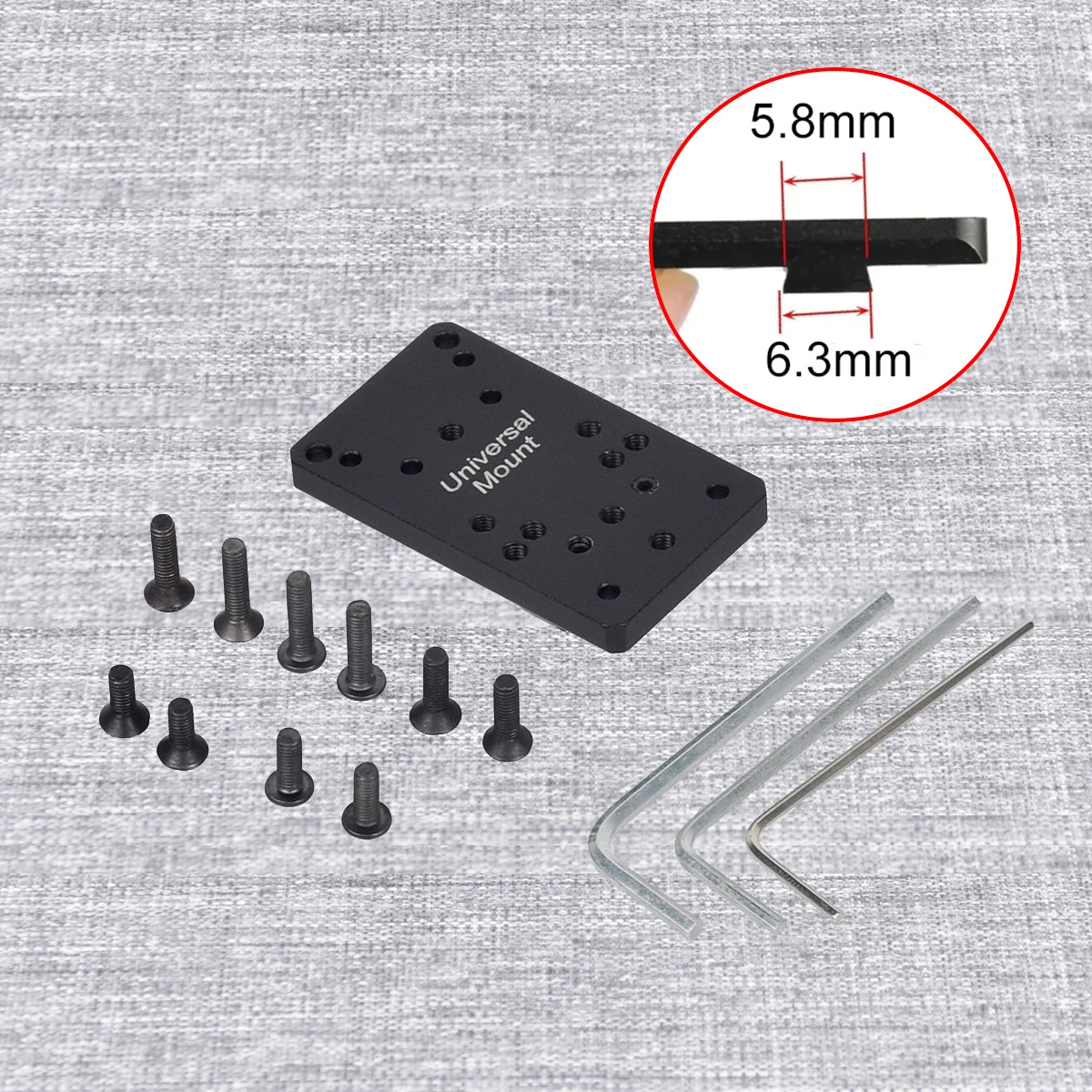 Glock 17 Adaptador de mira punto rojo compatible VISM M1 M2 - imagen 5