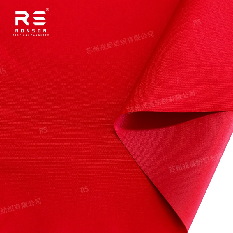 Tela Cordura táctica en color rojo con recubrimiento PU impermeable - imagen 4