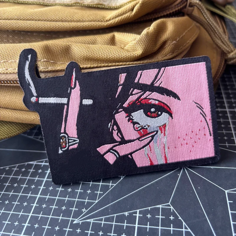 Parche morale táctico con velcro para mujer – Accesorio mochila