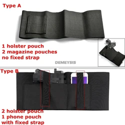 Funda táctica ventral elástica para pistola oculta