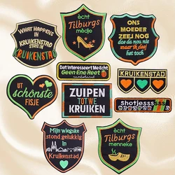 Parche bordado emblema Kruikenstad Países Bajos – Para coser o planchar