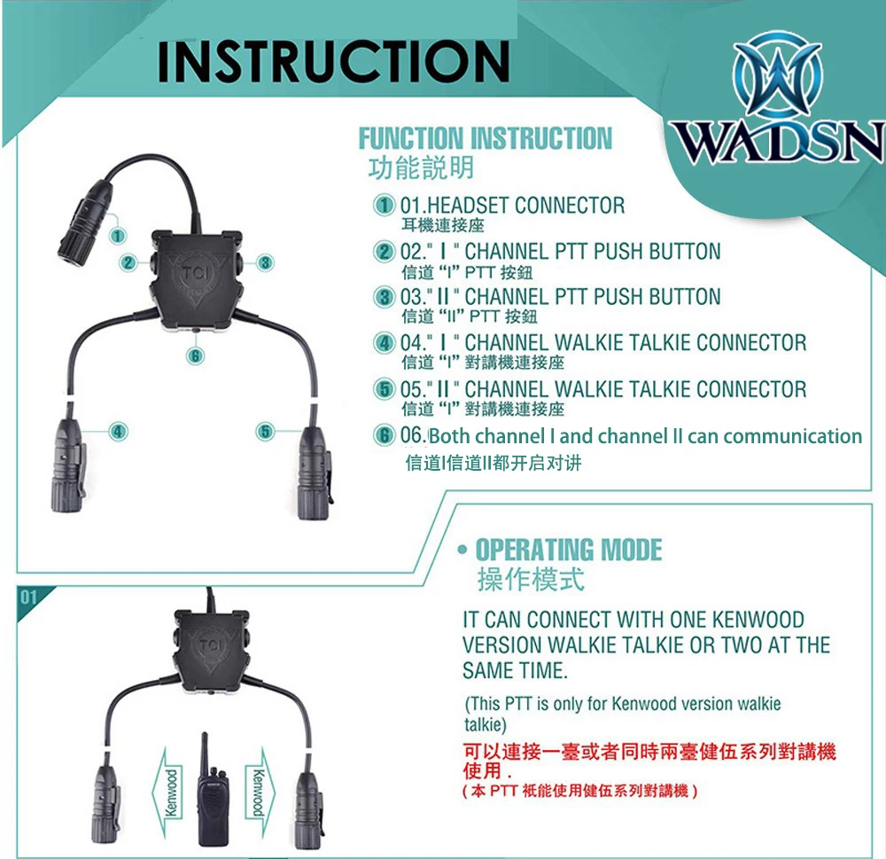 Auriculares y conector Kenwood