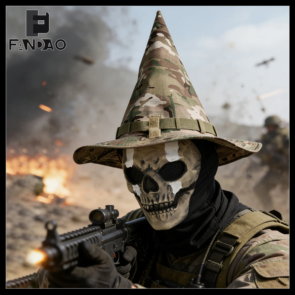 Máscara táctica camuflaje esqueleto para airsoft y cosplay - imagen 3
