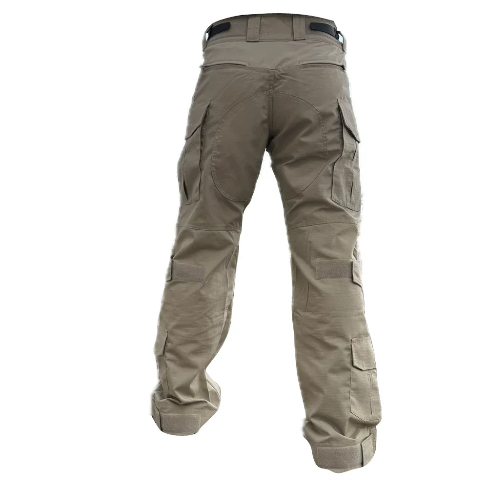 Pantalones tácticos exteriores Khaki con rodilleras integradas - imagen 3