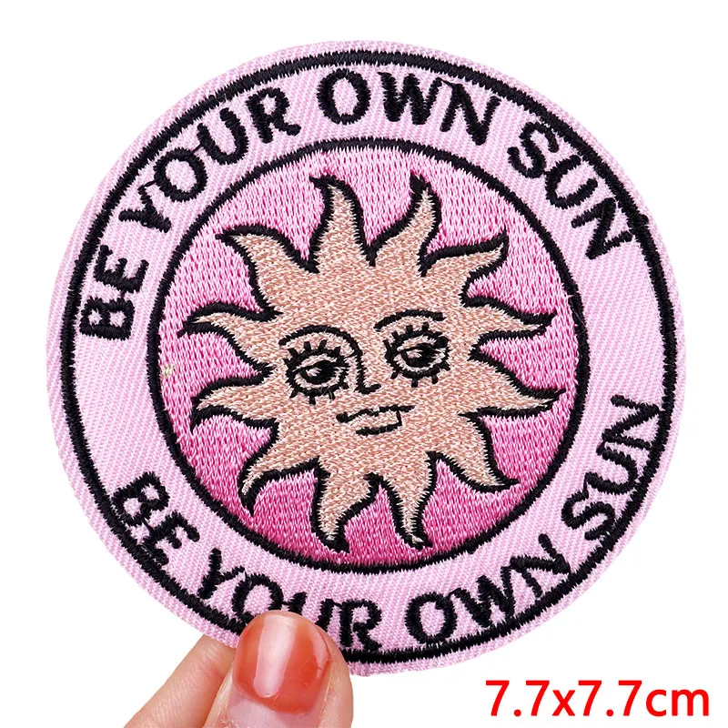 Parche termoadhesivo bordado Gato Luna Sol Ballena para ropa