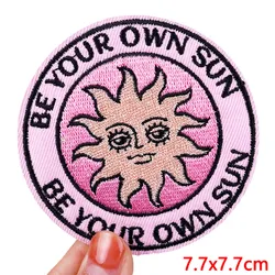 Parche termoadhesivo bordado Gato Luna Sol Ballena para ropa