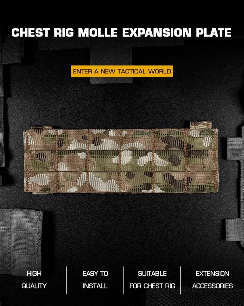 Panel táctico MOLLE para chest rig