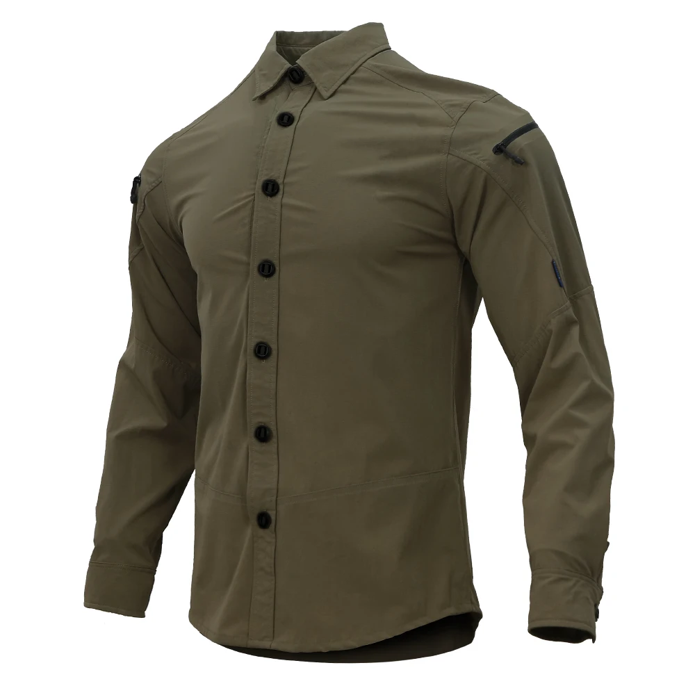 EmersonGear Triple Tech Camiseta táctica con cierre y bolsillos - imagen 2