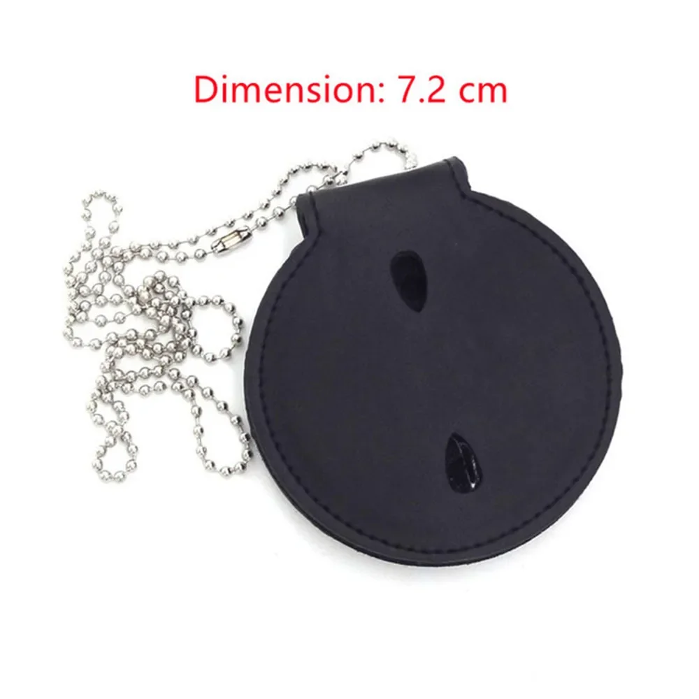 Porta placa policía EE. UU. redondo para cuello con clip