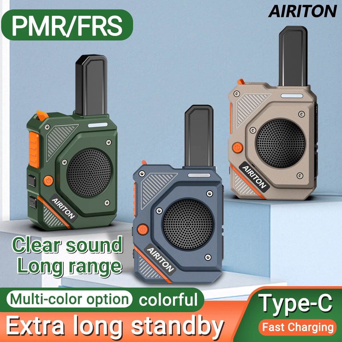AIRITON AI-168 radio PMR portátil VOX, carga Tipo-C - imagen 5