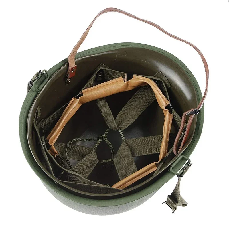 Casco táctico de acero M1 verde para paintball y exteriores - imagen 2