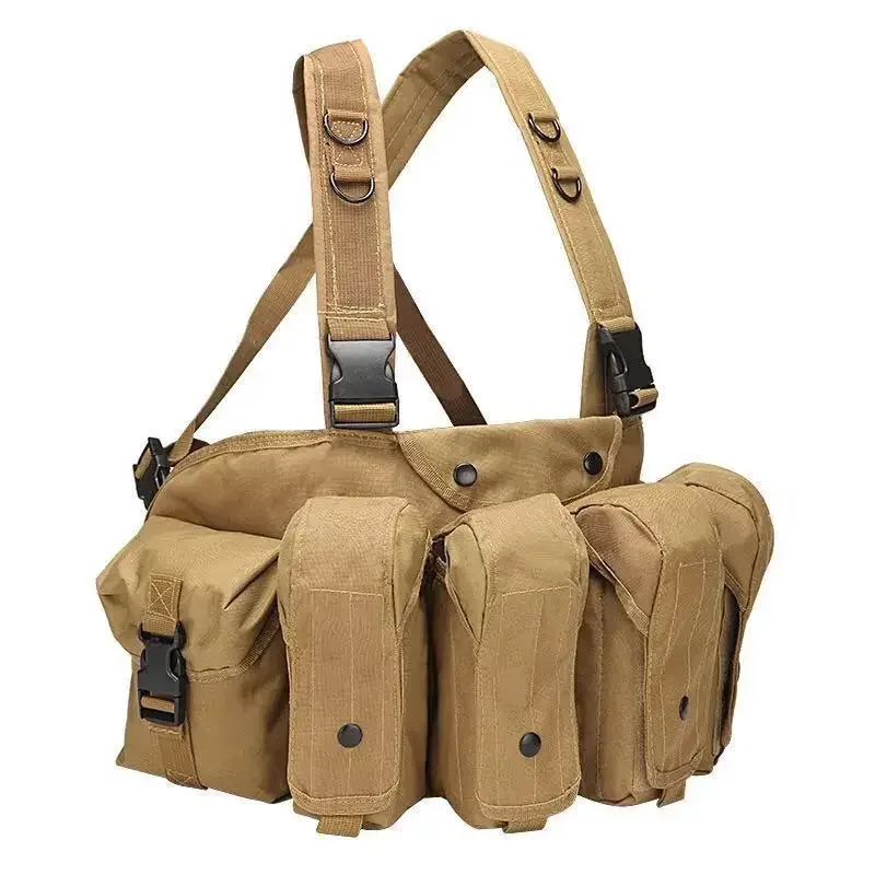 Chaleco táctico AK MOLLE portacargadores para airsoft