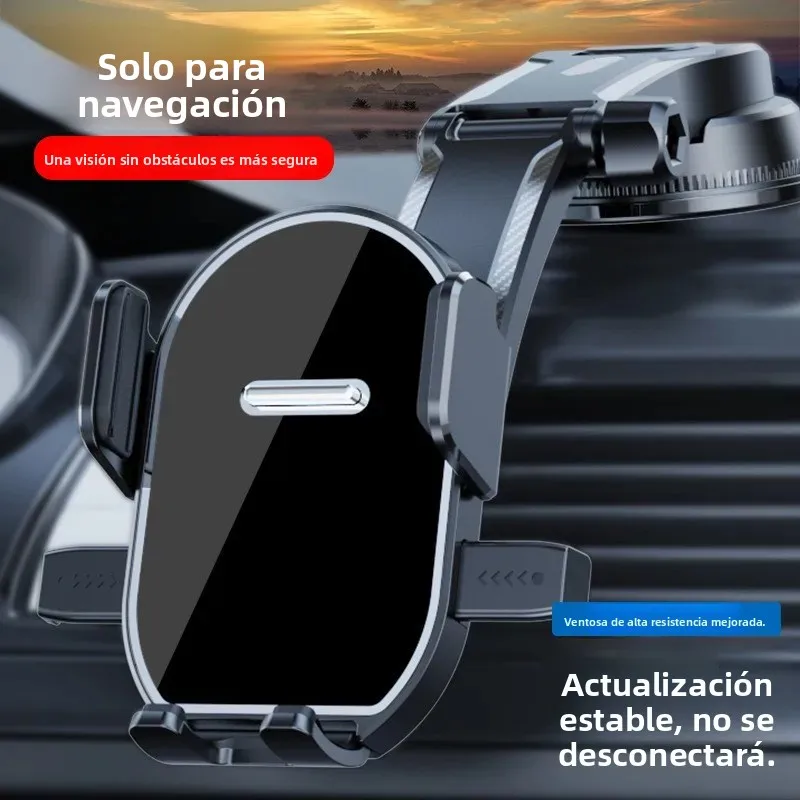 Soporte para móvil coche con ventosa bloqueo automático, giro y cascada - imagen 3