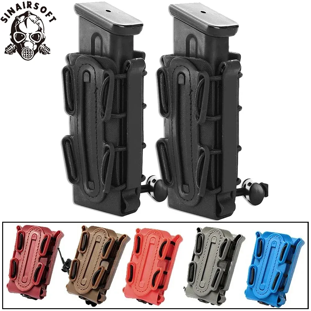 Porta cargadores táctico MOLLE con clip para cinturón antideslizante