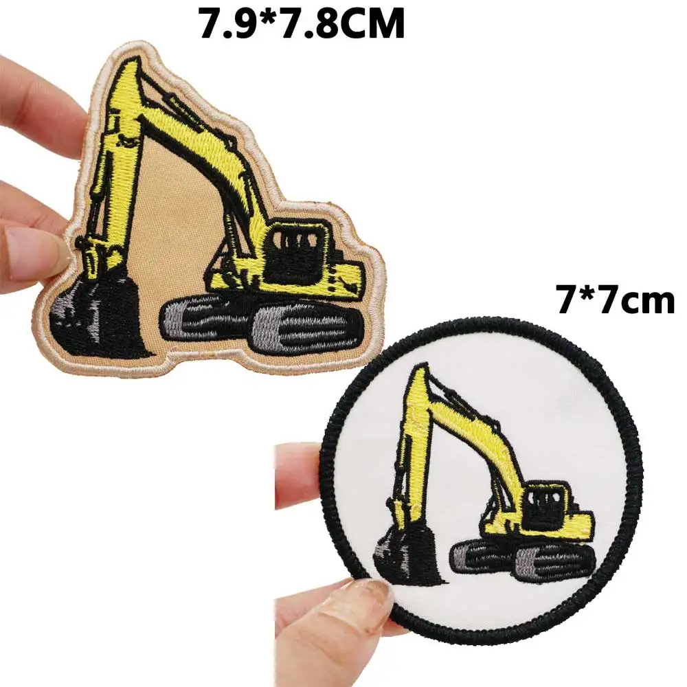 Parche táctico bordado excavadora con velcro para uniforme - imagen 2