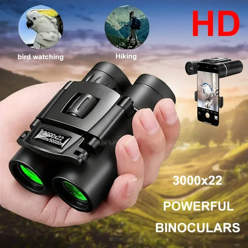 Binoculares 3000x22 plegables para largo alcance