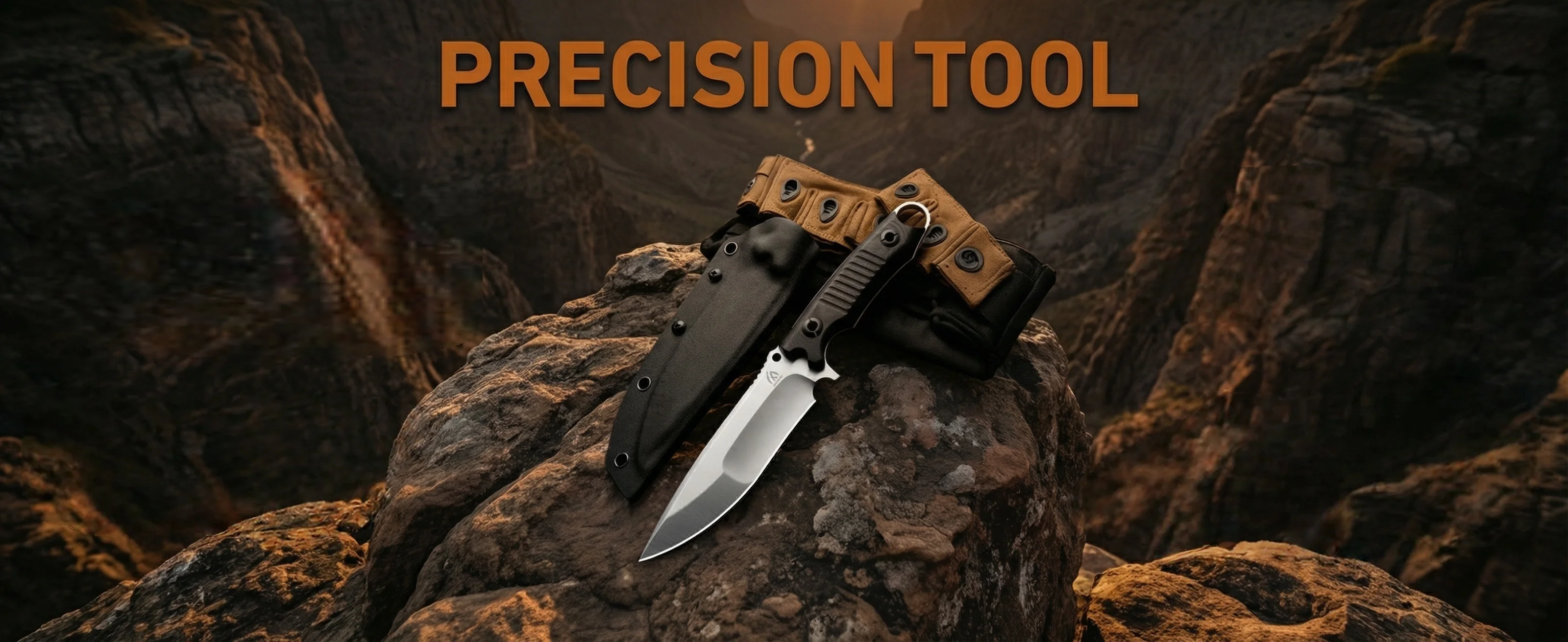 Cuchillo de supervivencia fijo en acero para exteriores y emergencias - imagen 3