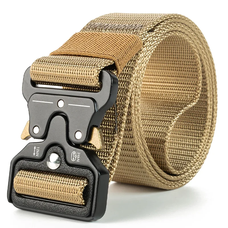 Cinturón táctico de lona con hebilla multifunción para hombre - imagen 4