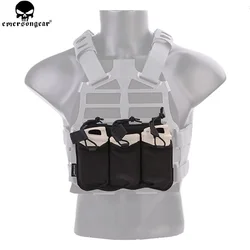 Emersongear EM6402 Bolsa triple cargadores 5.56 7.62 táctica negra