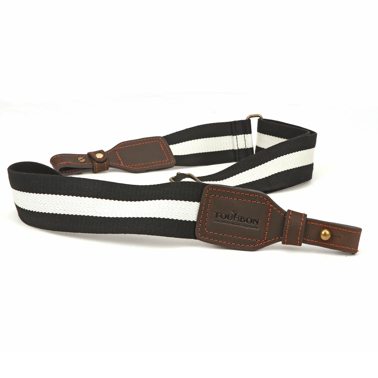 Tourbon Correa Rifle Lona Cuero Sling Hombro Caza Táctico - imagen 5