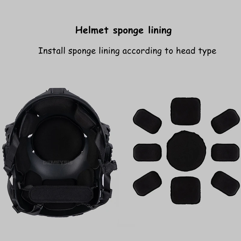 Casco táctico con gafas protectoras y protector bucal para airsoft - imagen 4