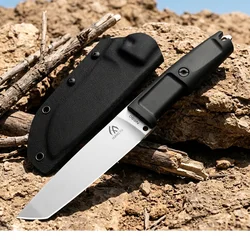 Cuchillo táctico con mango G10 y funda para al aire libre hombre