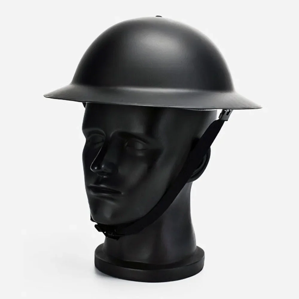 Casco militar MK2 Reino Unido II Guerra Mundial acero negro - imagen 4