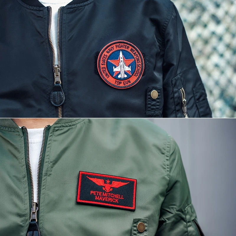 Parche bordado VF-1 Tomcat Maverick para chaqueta táctica - imagen 2