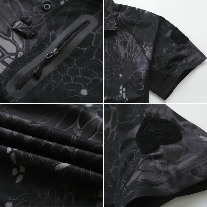 Camisa táctica secado rápido camuflaje manga corta para Airsoft - imagen 3