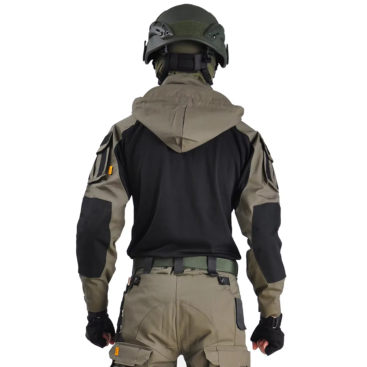Camisa táctica de combate algodón con capucha y múltiples bolsillos - imagen 5