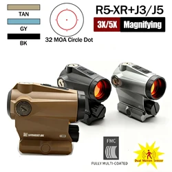 J3&J5 Mira holográfica táctica rojo R5-XR con lupa