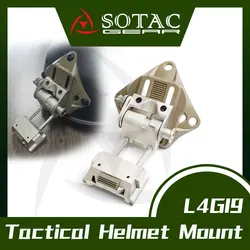 L4G19 Montaje Casco Metal Plateado para PVS15 PVS18 NVG