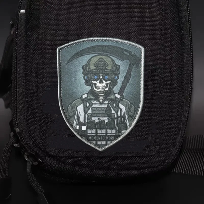 Parche táctico Reaper Memento Mori de moral con velcro