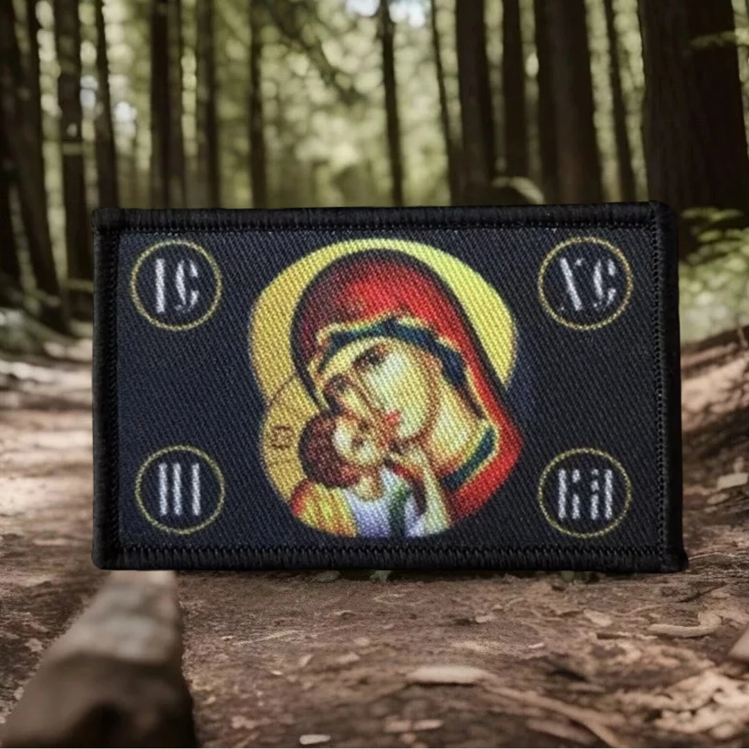 Parche táctico militar Madonna con velcro para mochila - imagen 5