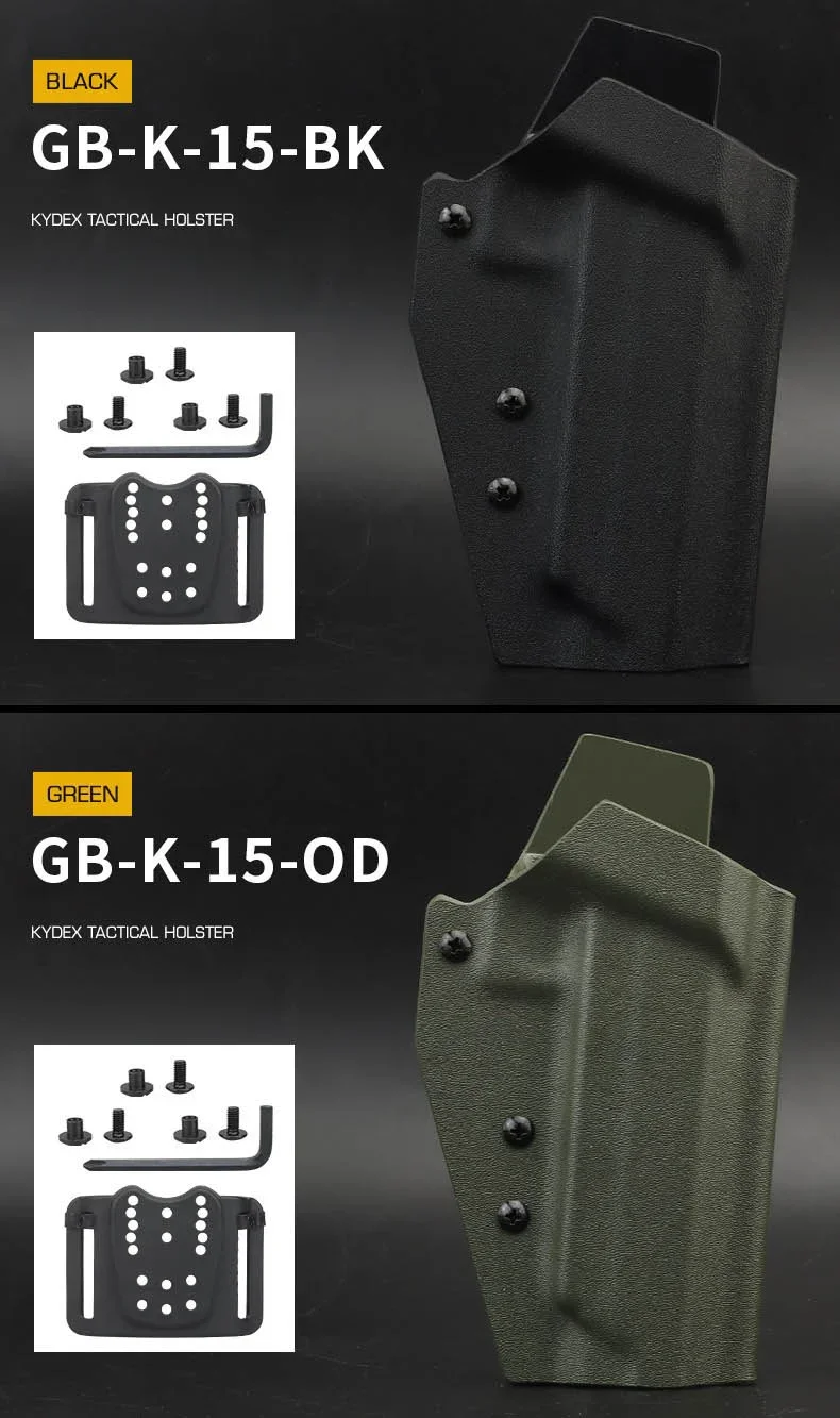 Funda táctica Kydex en color ranger green