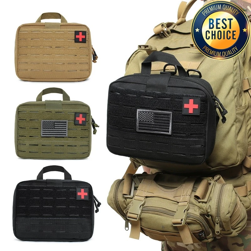 Bolsa médica táctica Molle con kit de primeros auxilios para exterior - imagen 2
