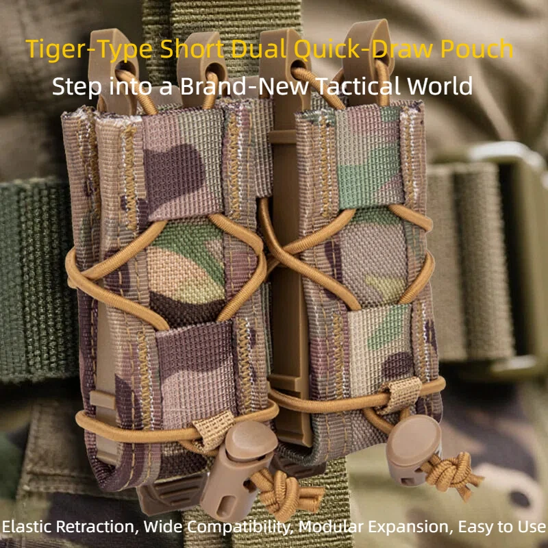 Bolsa MOLLE doble para revistas tácticas riñonera EDC - imagen 3