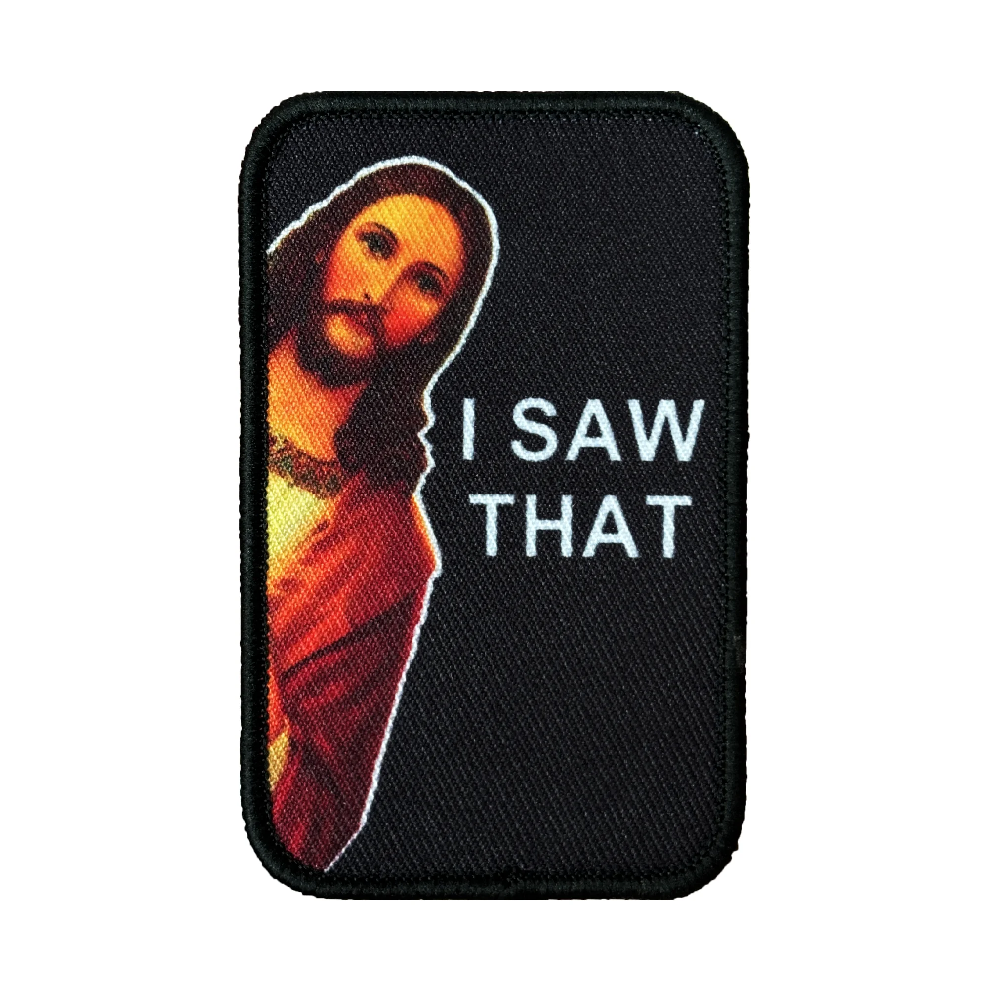 Parche morale de Jesús I SAW THAT con velcro gancho y bucle - imagen 2