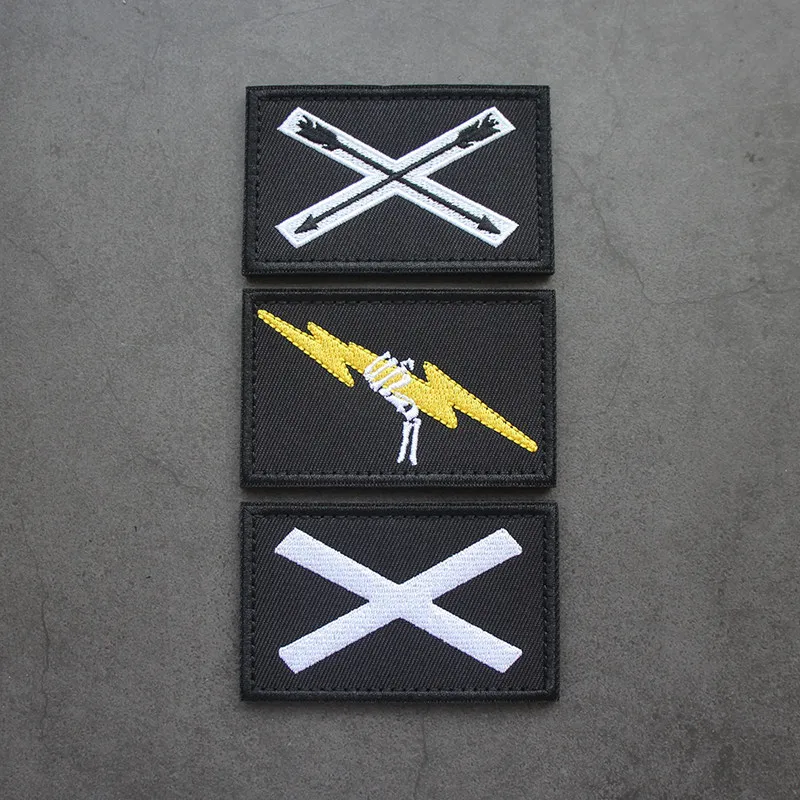 Parche bordado réplica insignia en X para mochila táctica - imagen 5