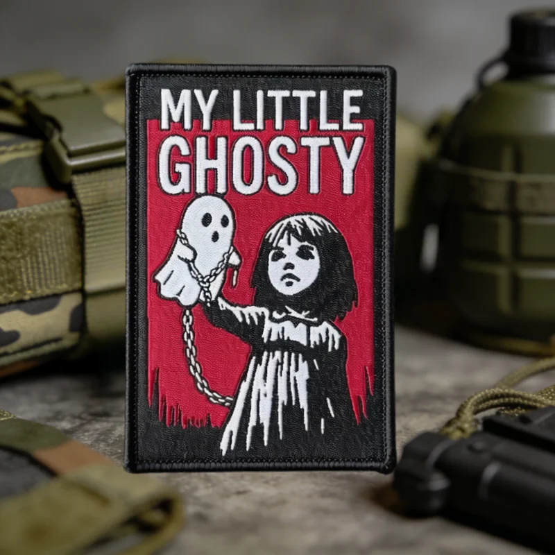 Parche táctico My Little Ghosty adhesivo moral gancho y bucle - imagen 4