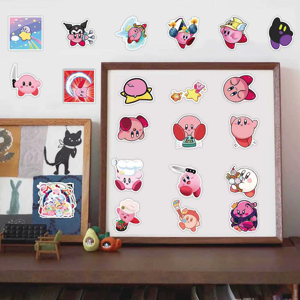 Pegatinas Kirby de dibujos animados estilo tierno para cuadernos - imagen 2