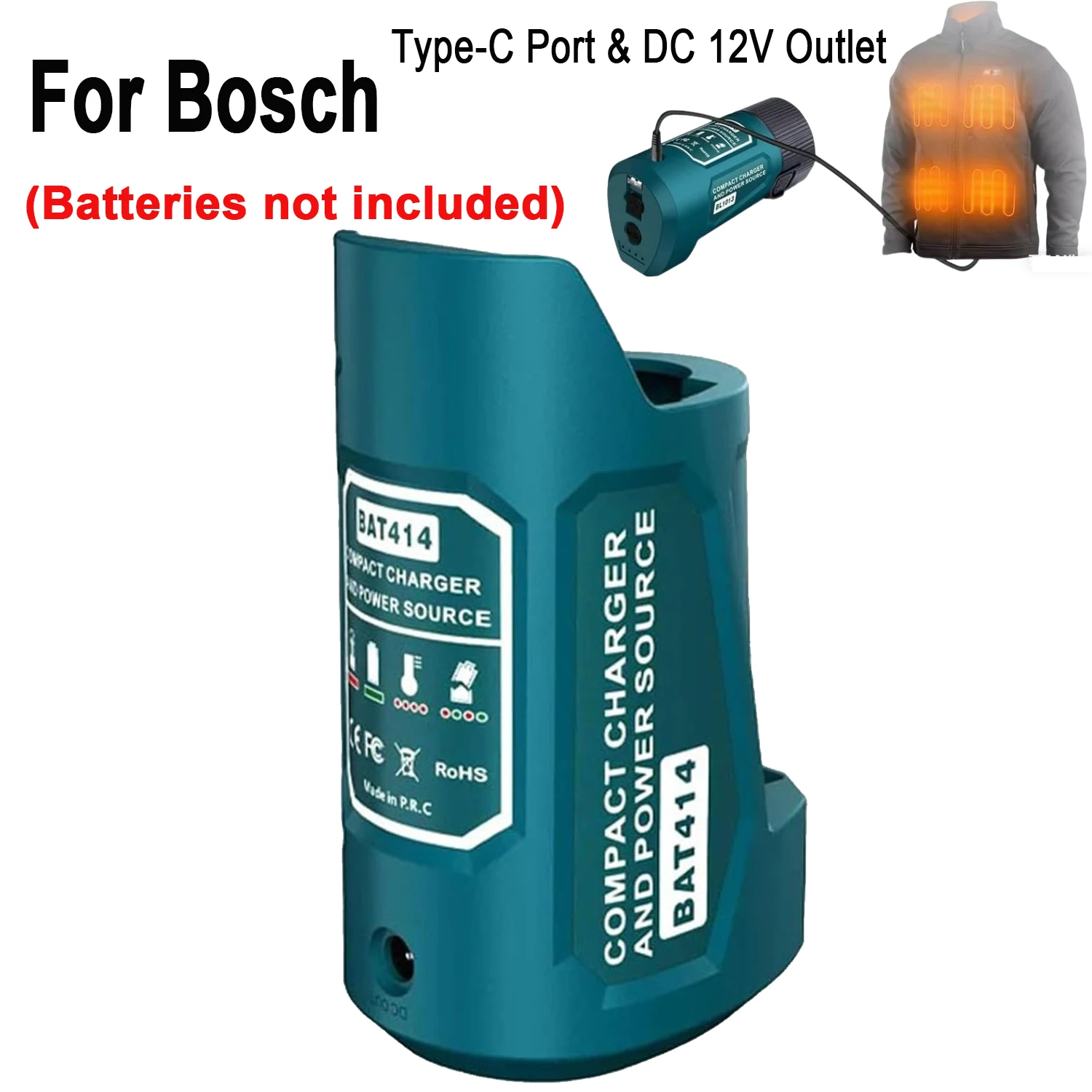 Bosch cargador USB-C y salida CC para batería Li-Ion - imagen 3