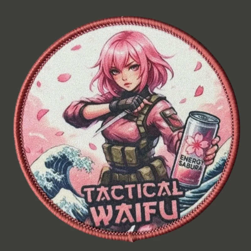 Parche táctico anime chica moral gancho y bucle para mochila - imagen 2